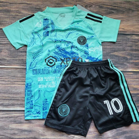 Miami messi kid's soccer Jersey and shorts - Picture 2 of 2